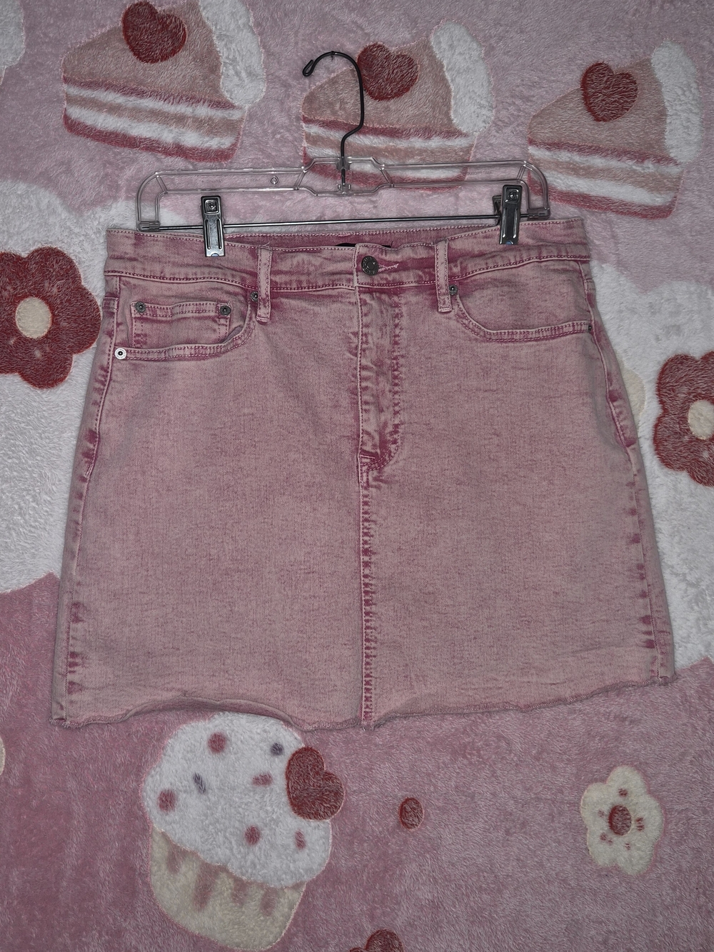 Calvin Klein Jeans Pink Denim Mini Skirt